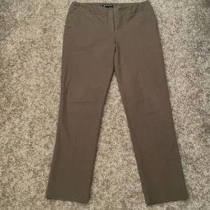 INC Army Green Straight Leg Ankle Pants Size 8